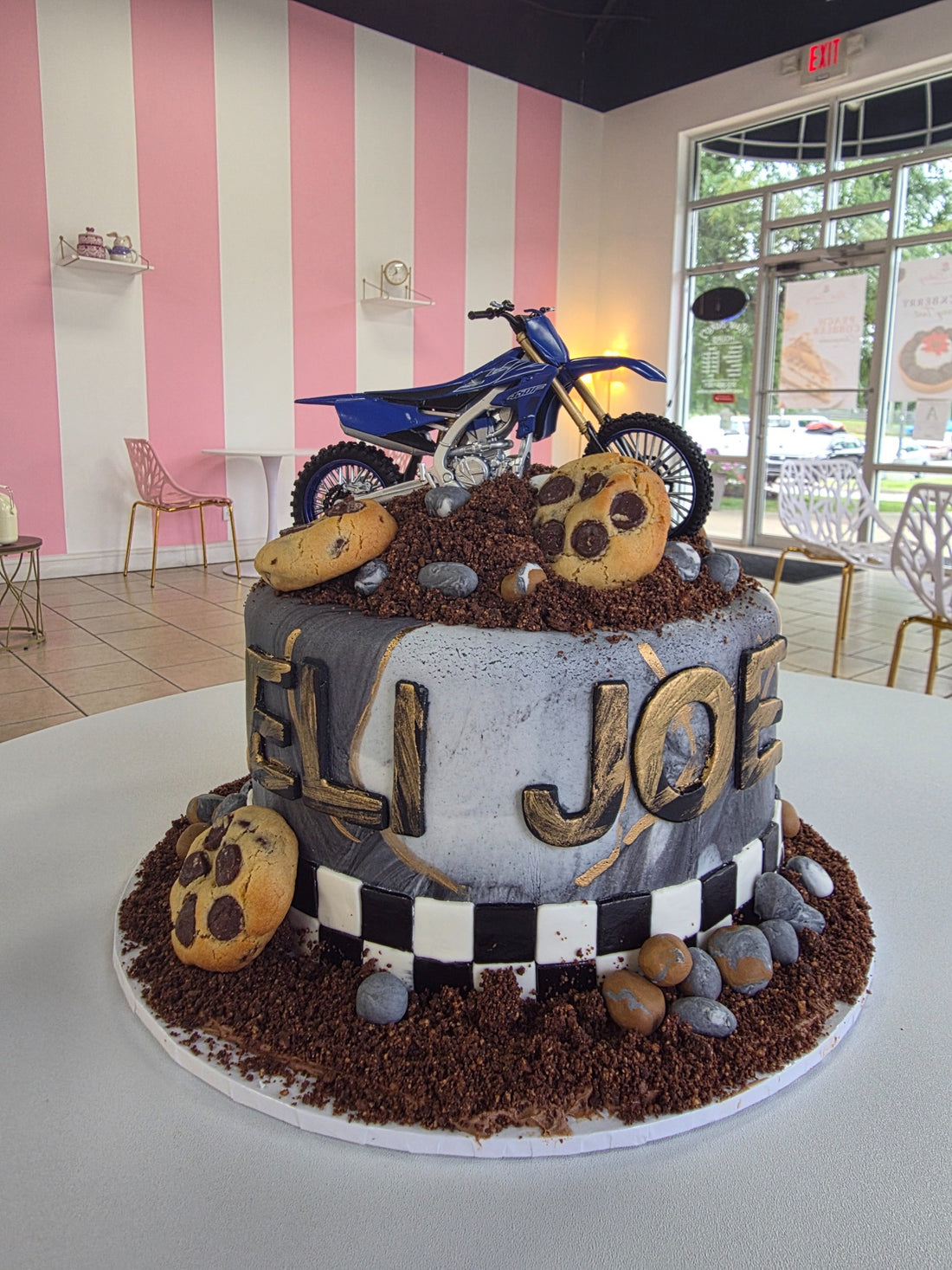 Motorcycle birthday cake made by Rose Cake Louisville