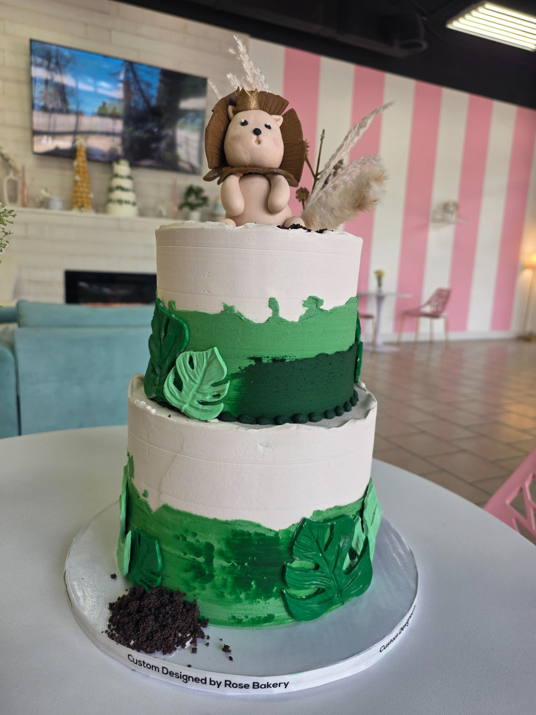 Jungle birthday cake made by Rose Cake Louisville