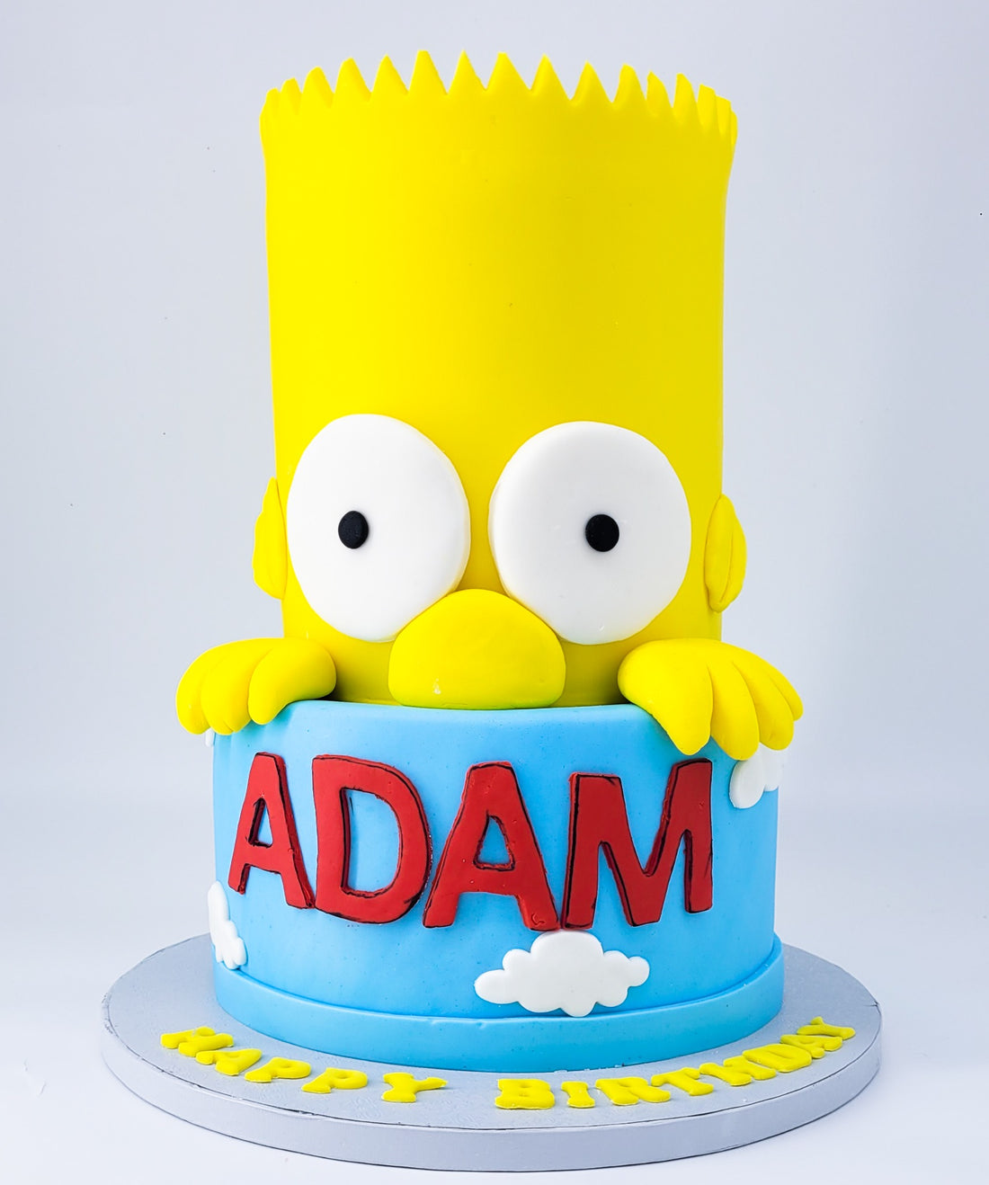 Simpsons themed birthday cake made by Rose Cake Louisville