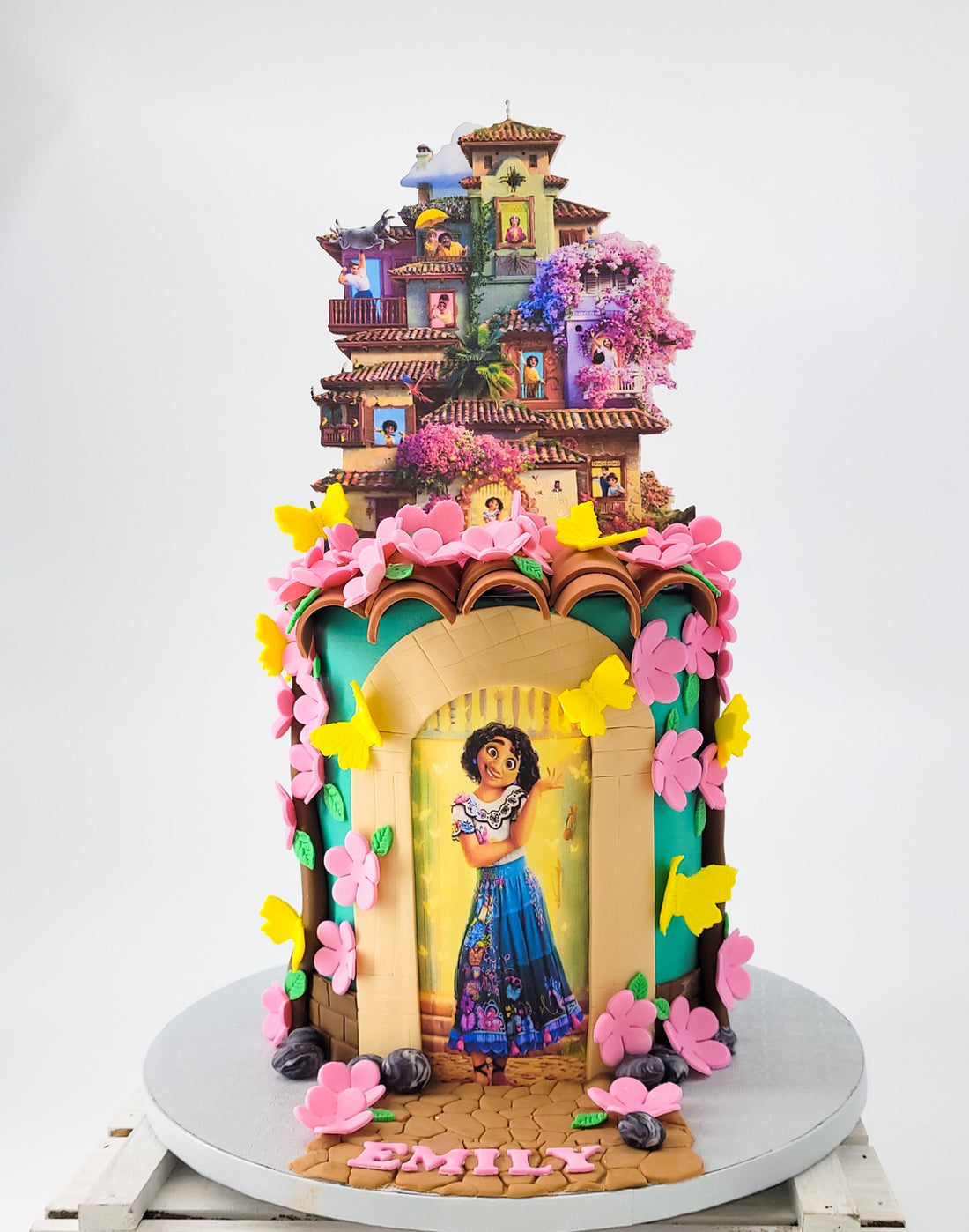 Colorful princess birthday cake made by Rose Cake Louisville