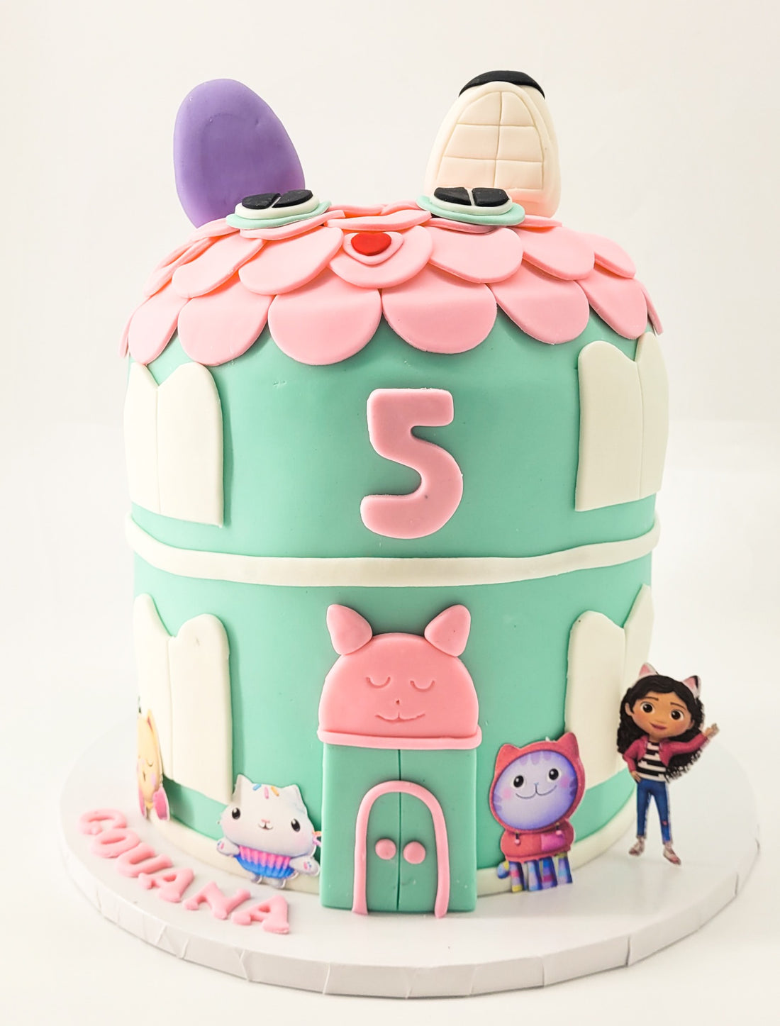 Pastel dollhouse birthday cake made by Rose Cake Louisville